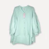 Alba Stripe Spring Summer Blouse, Gucci Green