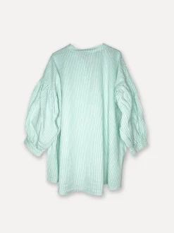 Alba Stripe Spring Summer Blouse, Gucci Green
