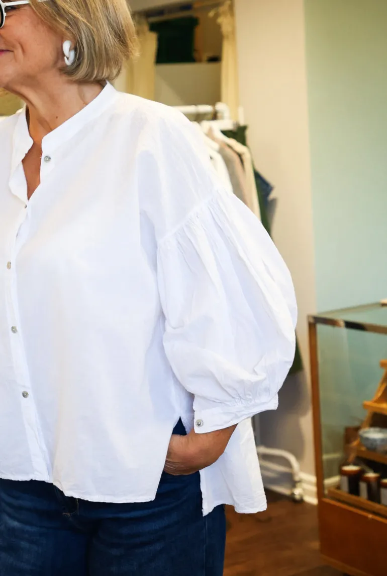 Alba Vintage Blouse, White