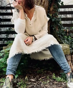 Astrid Attitude Linen Dress, Beige