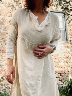 Astrid Attitude Linen Dress, Beige