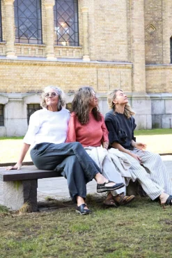 Attitude Around the Corner Linen Top, White