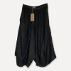 Attitude Baggy Yoga Skirt Pants, Black