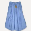 Attitude Baggy Yoga Skirt Pants, Sea Blue