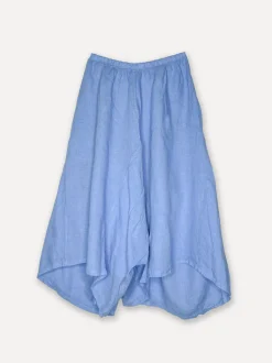Attitude Baggy Yoga Skirt Pants, Sea Blue