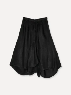 Attitude Baggy Yoga Skirt Pants, Black