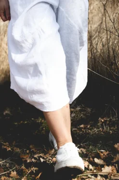 Attitude Baggy Yoga Skirt Pants, White