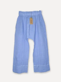 Attitude Sunrise Linen Pants, Sea Blue