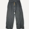 Attitude Sunrise Linen Pants, Dark Grey