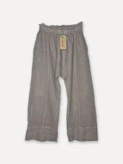 Attitude Sunrise Linen Pants, Taupe