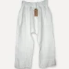 Attitude Sunrise Linen Pants, White