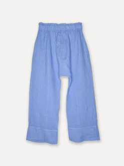 Attitude Sunrise Linen Pants, Sea Blue