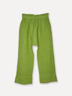 Attitude Sunrise Linen Pants, Olive Green