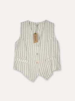 Attitude Sunsurfer Linen Vest, Beige