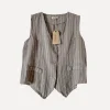 Attitude Sunsurfer Linen Vest, Taupe