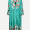 Bali Viscose Maxi Dress, Turquoise