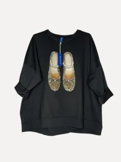 Ballerina Leo College T, Black