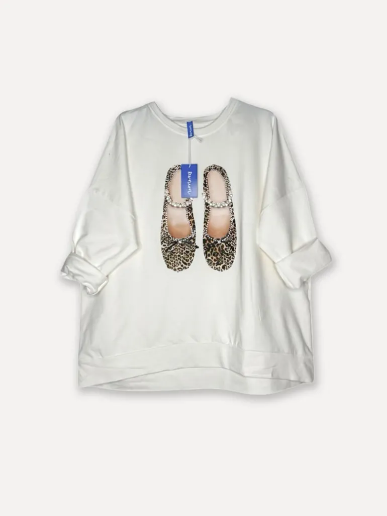 Ballerina Leo College T, Off White