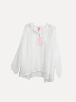 Beach Fiesta Glow Blouse, White