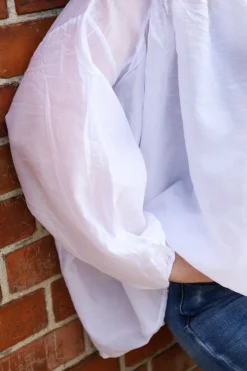 Beach Fiesta Glow Blouse, White