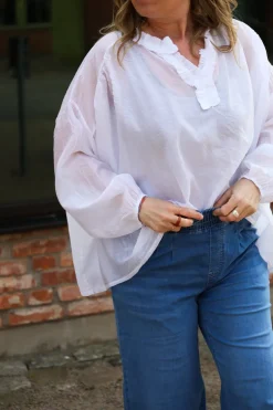 Beach Fiesta Glow Blouse, White