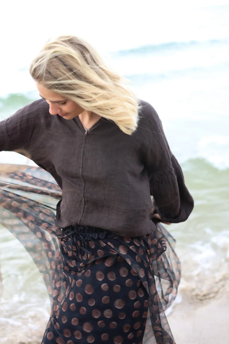 24/7 Blouse, Espresso