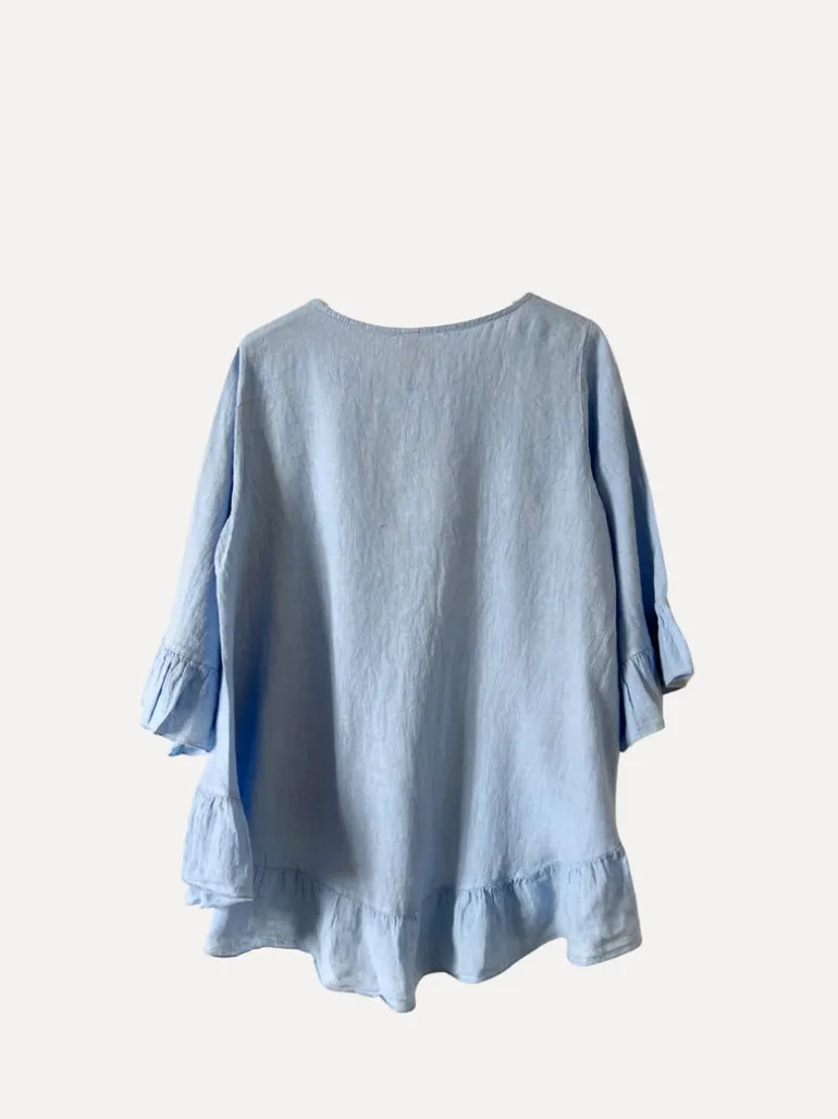 5024 Blouse, Sky Blue
