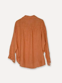 Boyfriend Girlfriend Allfriends Linen Shirt, Sepia Brown