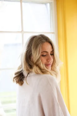 Butterfly Linen Shirt, Beige