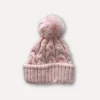 Cable Capotto Beanie, Baby Pink