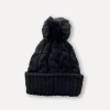 Cable Capotto Beanie, Black