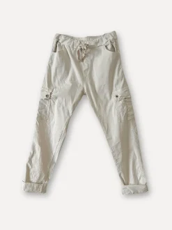 Cargo Box Pants, Beige