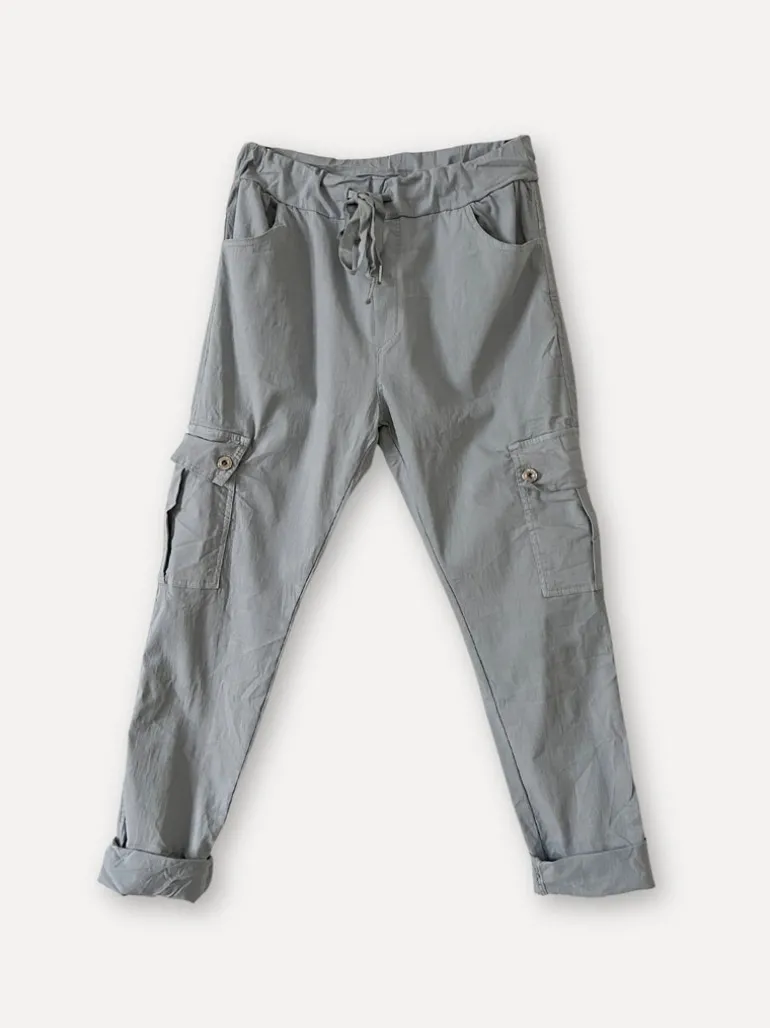 Cargo Box Pants, Grey