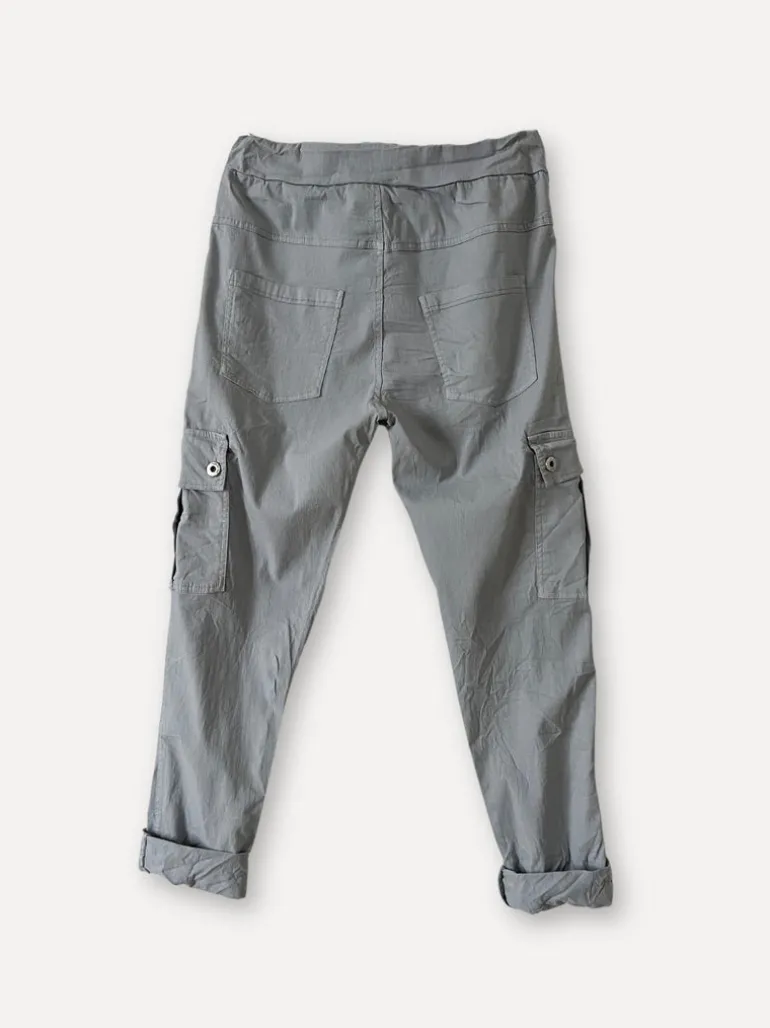 Cargo Box Pants, Grey
