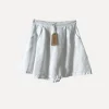 City Attitude Linen Shorts, White