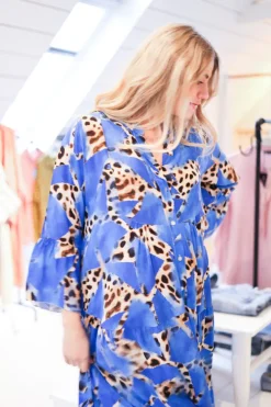 Darla Viscose Maxi Dress, Blue