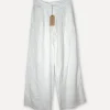 Dressed Up Attitude Linen Pants, White