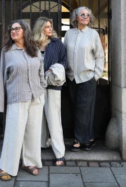 Dressed Up Attitude Linen Pants, Beige