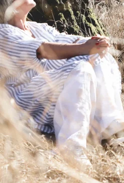 Dressed Up Attitude Linen Pants, White