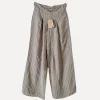 Dressed Up Attitude Stripe Pants, Taupe