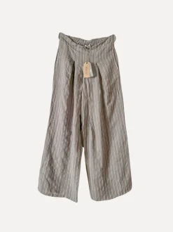 Dressed Up Attitude Stripe Pants, Taupe