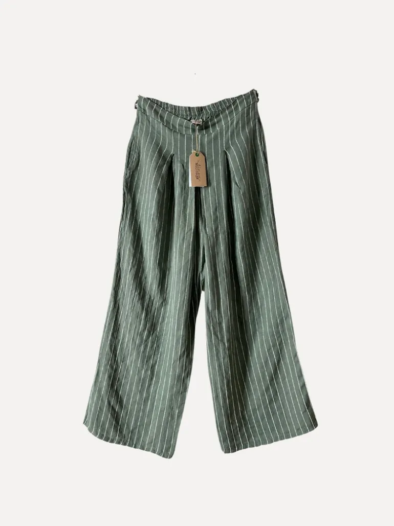 Dressed Up Attitude Stripe Pants, Army
