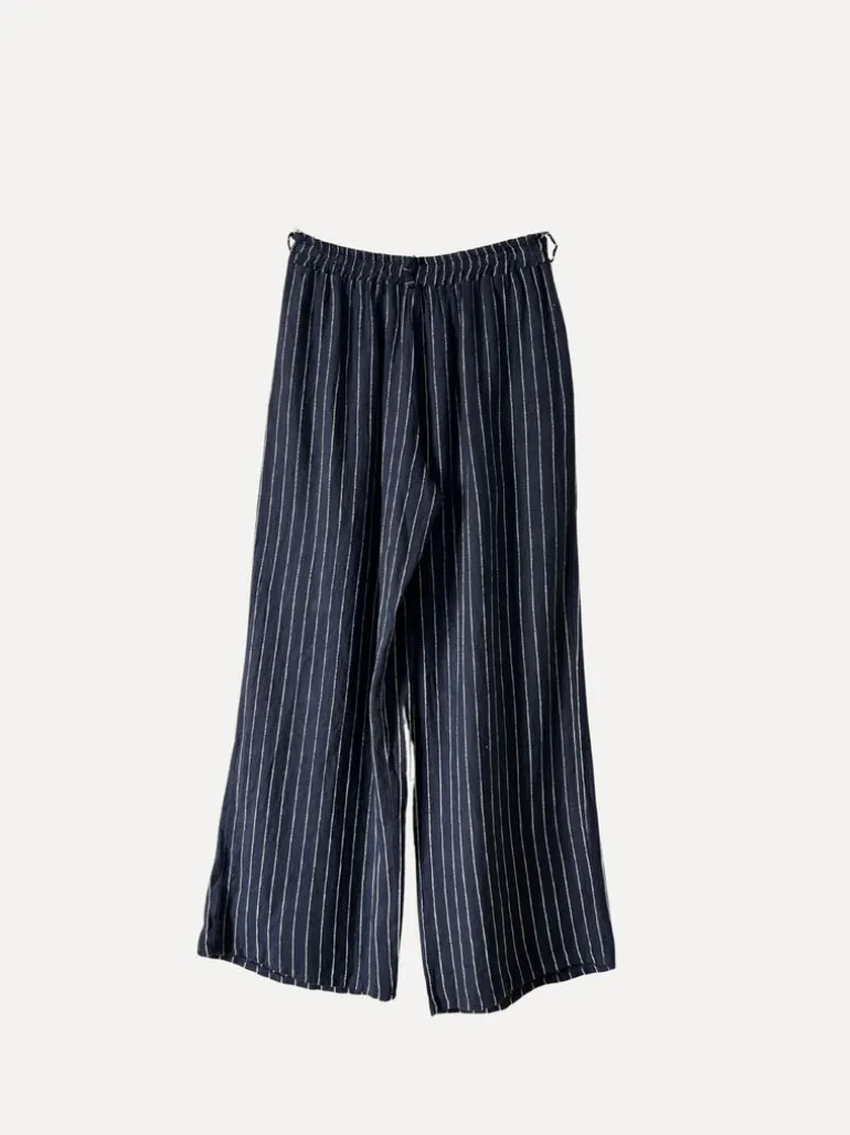 Dressed Up Attitude Stripe Pants, Navy