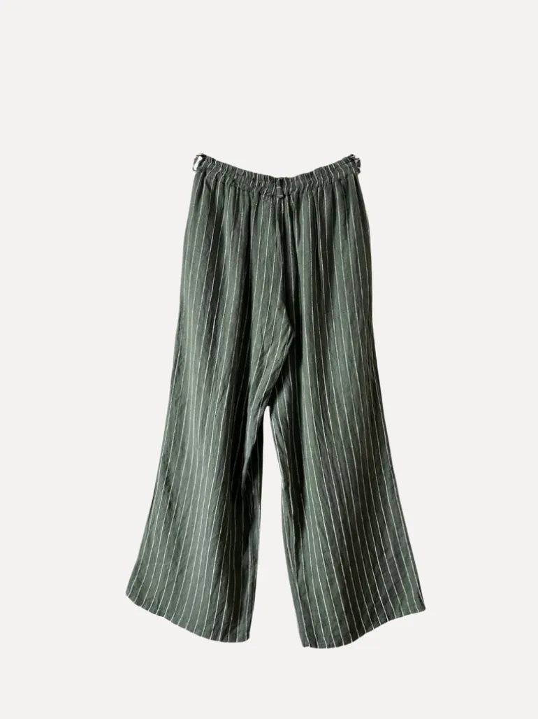 Dressed Up Attitude Stripe Pants, Army