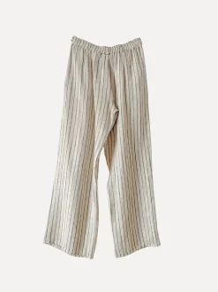 Dressed Up Attitude Stripe Pants, Beige