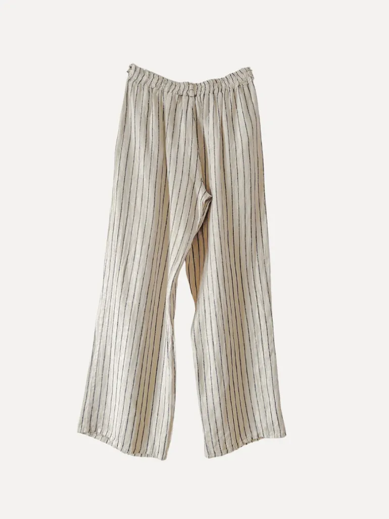 Dressed Up Attitude Stripe Pants, Beige