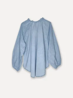 Faded Lace Shirt, Denim