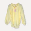 Faded Lace Shirt, Lemon