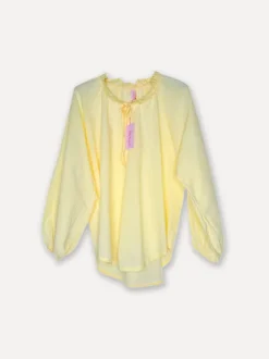 Faded Lace Shirt, Lemon