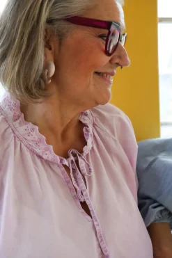 Faded Lace Shirt, Lilac